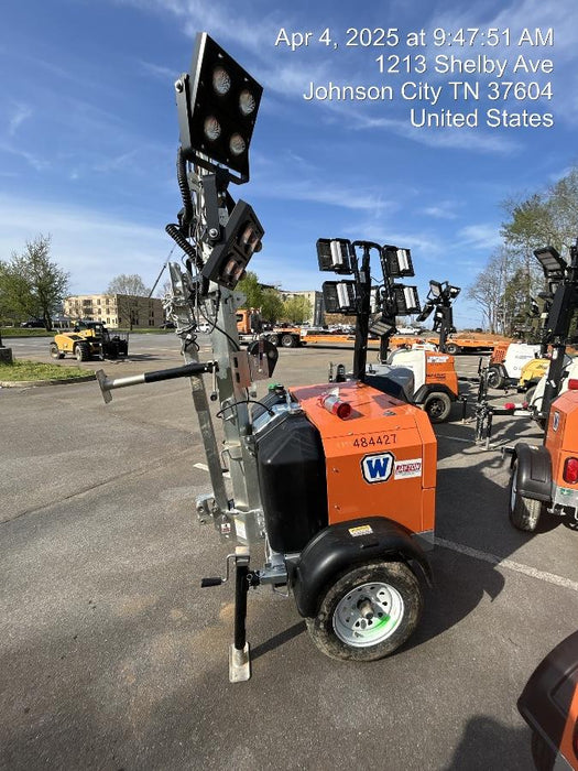 2024 Wanco WLTT-4MM4K Diesel, Mitsubishi L2E, 9.0HP @1800 rpm, Deep Sea Controller, Shore Power Plug, Auto Start, (4) 350W LED Floodlights, 4kW Generator, 60 Gal Fuel Tank, 2" Ball, T3