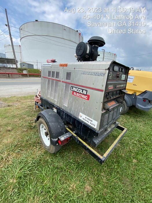 2021 Lincoln Electric Air Vantage 566 Air Vantage 566X Ready Pak 3 (includes trailer, cable rack, fender light kit); no telematics