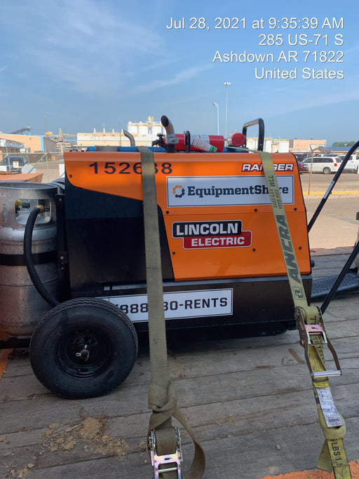 2021 Lincoln Electric Ranger 305 LPG LPG One-Pak (includes undercarriage, tank holder & tank strap) ORANGE