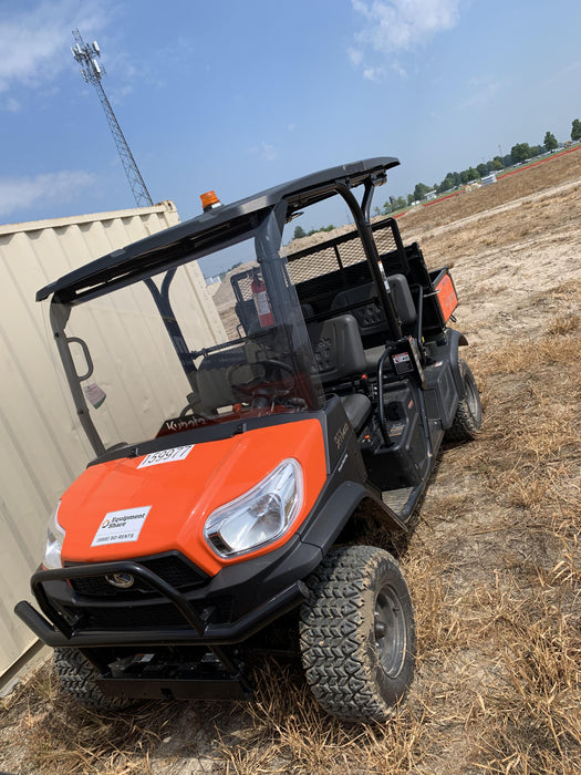 2021 Kubota RTV-X1140W-H Plastic Canopy, Windshield Acrylic Clear, LED Strobe Light, Wire Harness Kit, Back up Alarm