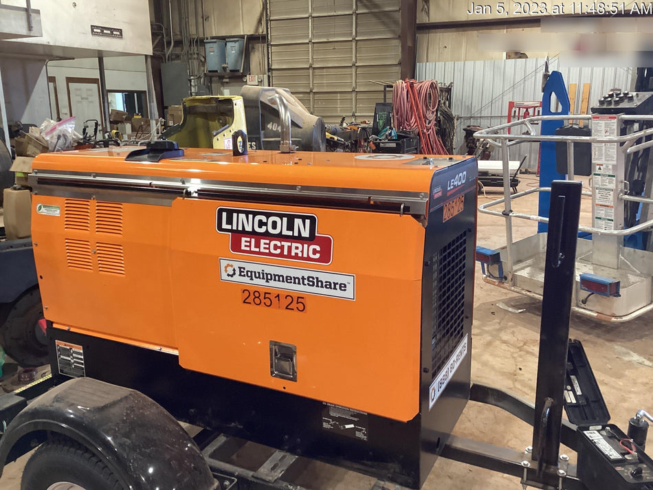 2022 Lincoln Electric LE400 Kubota V1505, Trlr, Cable Rack, Light Kit, ES Decals, T3