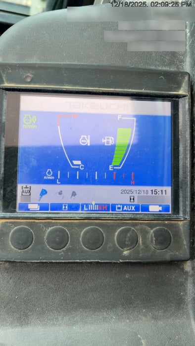 2019 Takeuchi TB290 Cab/Heat/AC Rubber tracks, Dozer blade, Travel alarm, Auxiliary hydraulics w/Manual QC, Hydraulic thumb, 18", 24", and 36" Buckets