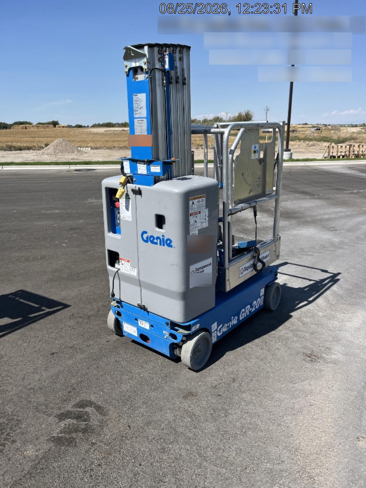 2019 GENIE GR-20