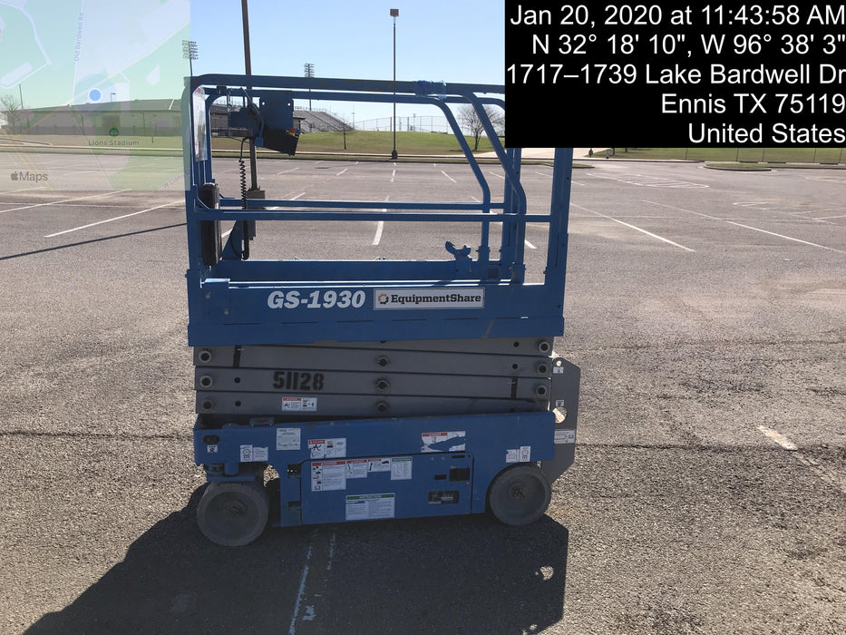 2019 Genie GS-1930 Fixed Rails with Chain Entry