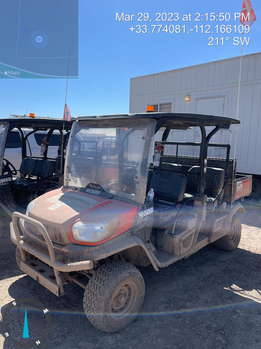 2022 Kubota RTV-X1140W-H Plastic Canopy, Windshield Acrylic Clear, LED Strobe Light, Wire Harness Kit, Back up Alarm