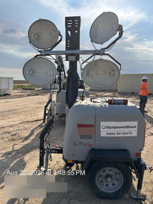 2018 Wacker Neuson LTV6L-MH Wacker Neuson LTV6L Mobile Light Tower w/Fuel Level Sensor Installed