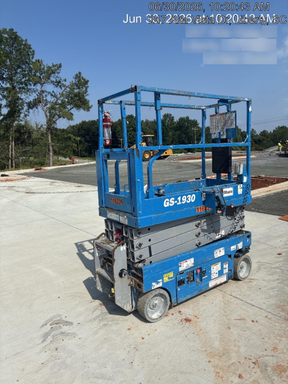 2020 Genie GS-1930 Solid Non Marking Tires, Beacon, Folding rails with half height swing gate