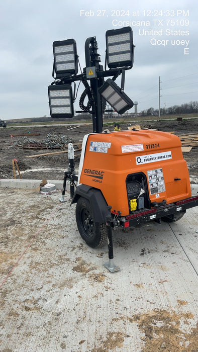 2023 Generac MLT2 Diesel, Flex Switch 120V Input, Powerzone Controller, 
(4) 320W LED Lights, 4kW Generator, 39.9 Gal Fuel Tank, 2" Ball, T3