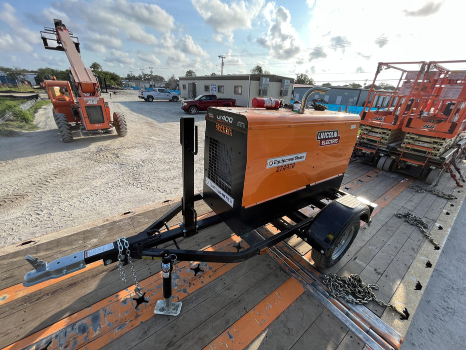 2022 Lincoln Electric LE400 Kubota V1505, Trlr, Cable Rack, Light Kit, ES Decals, T3