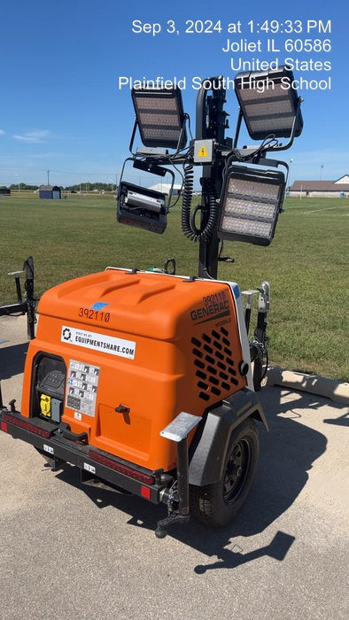 2024 Generac MLT2 Diesel, Flex Switch 120V Input, Powerzone Controller, 
(4) 320W LED Lights, 4kW Generator, 39.9 Gal Fuel Tank, 2" Ball, T3