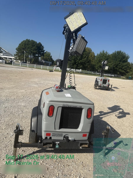 2024 Wacker Neuson LTT4 Diesel, Kohler KDW702, Deep Sea Controller, Auto Start, LED 320W, Bypass Outlet, T3