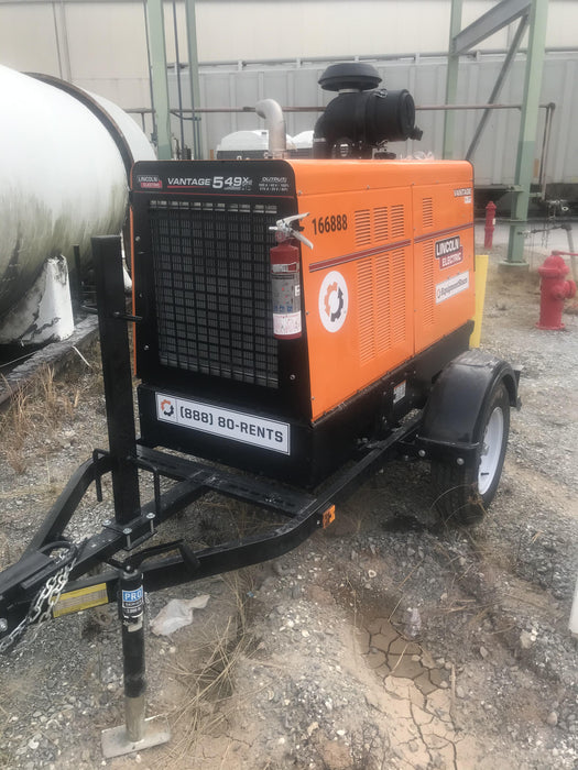 2021 Lincoln Electric Vantage 549X Ready Pak 3, ORANGE (includes trailer, cable rack, fender light kit)