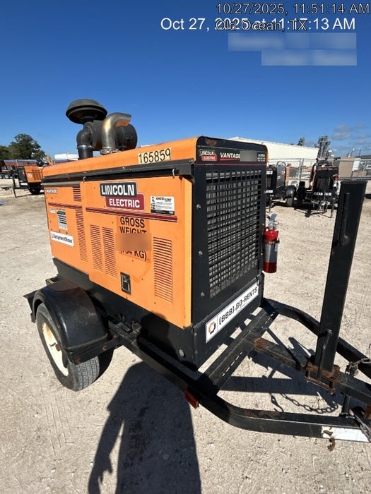2021 Lincoln Electric Vantage 549X Ready Pak 3, ORANGE (includes trailer, cable rack, fender light kit)