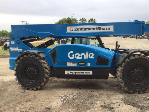2019 Genie GTH-844 Genie GTH-844 w/Enclosed Cab w/HVAC, Work Lights, Solid Tires, Beacon, 60" Carriage and Forks