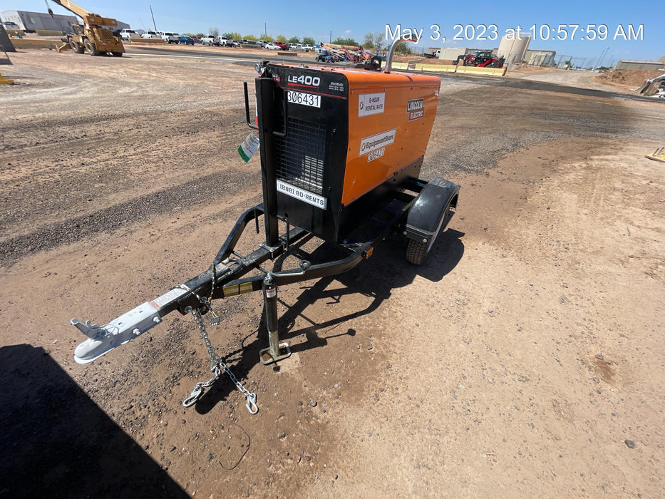 2023 Lincoln Electric LE400 Kubota V1505, Trlr, Cable Rack, Light Kit, ES Decals, T3