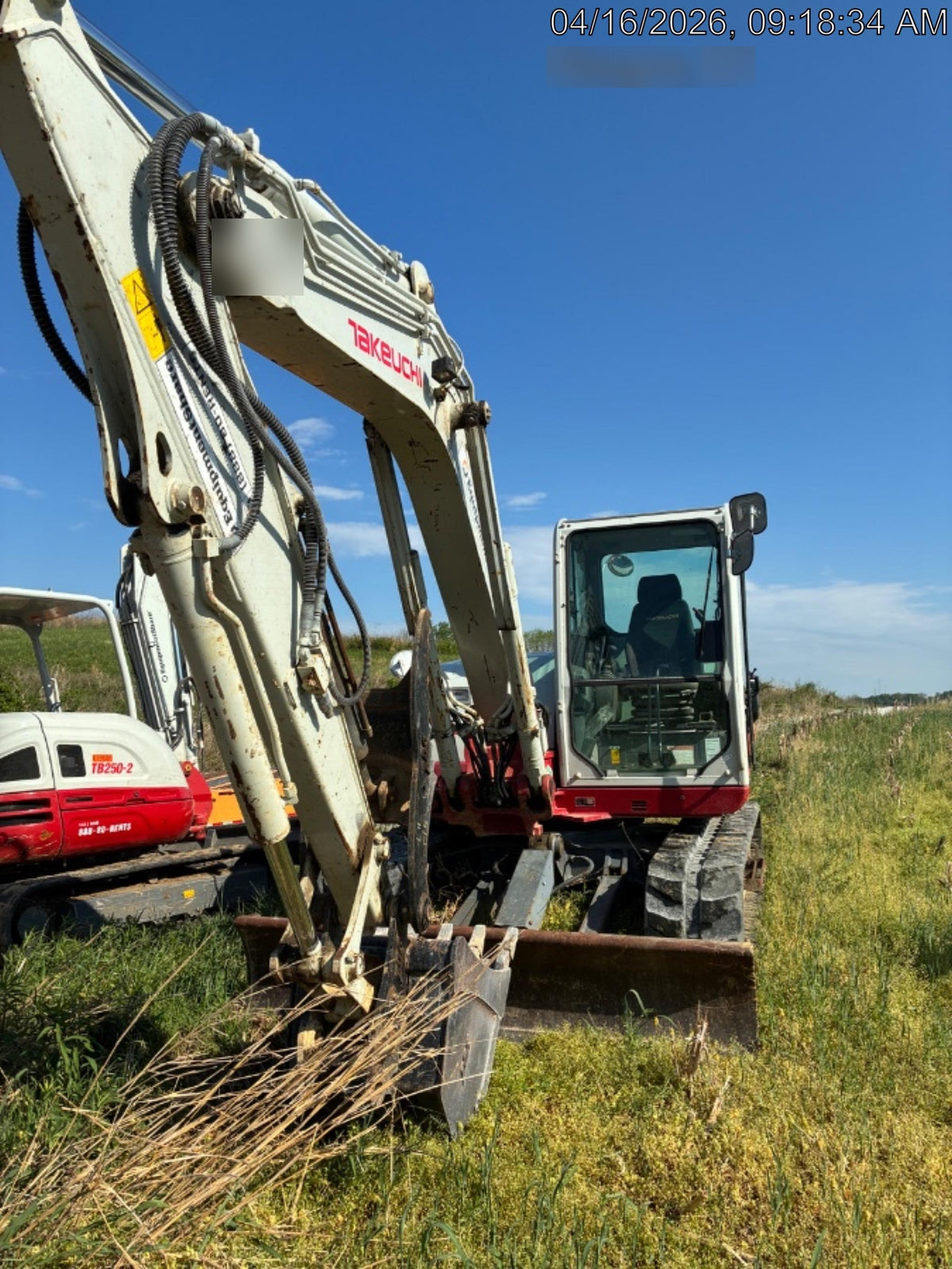 2019 Takeuchi TB290 Takeuchi TB290 Cab/Heat/AC w/Rubber Tracks, Auxiliary Hydraulics, Dozer Blade, Manual QC, 18/24/36" Buckets, Hydraulic Thumb Installed