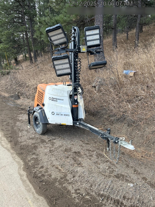 2023 Generac MLT2 Diesel, Flex Switch 120V Input, Powerzone Controller, (4) 320W LED Lights, 4kW Generator, 39.9 Gal Fuel Tank, 2" Ball, T3