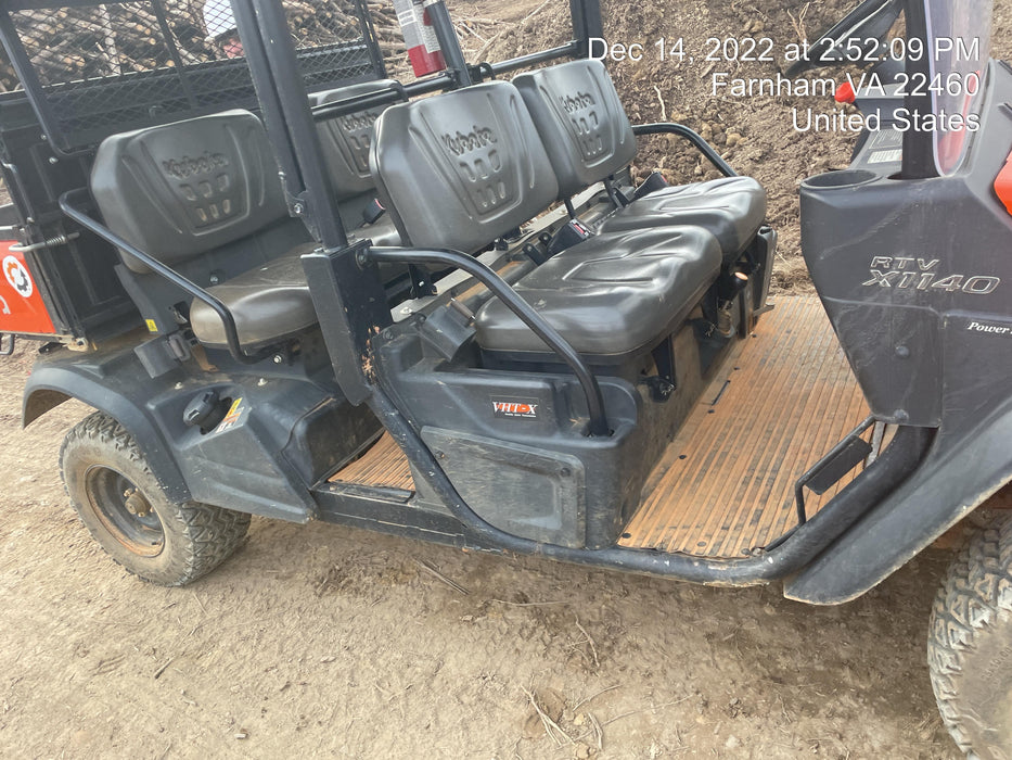 2021 Kubota RTV-X1140W-H Plastic Canopy, Windshield Acrylic Clear, LED Strobe Light, Wire Harness Kit, Back up Alarm