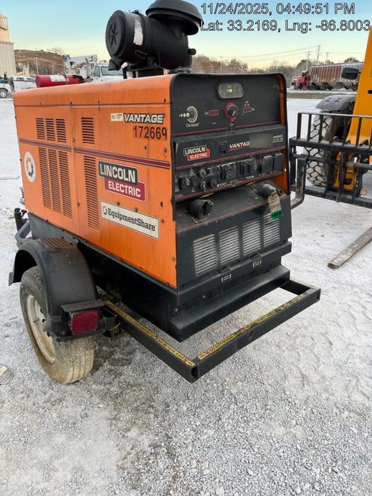 2021 Lincoln Electric Vantage 549X Ready Pak 3, ORANGE (includes trailer, cable rack, fender light kit)