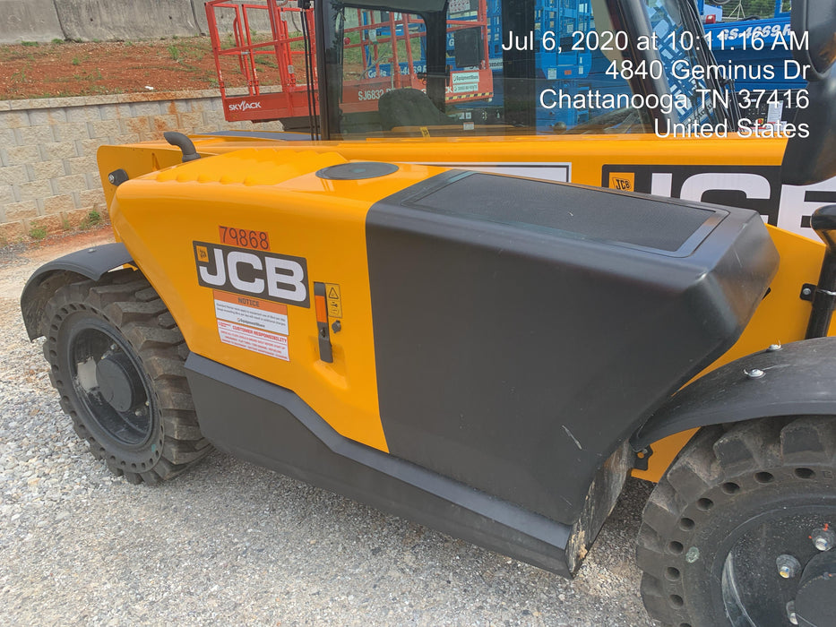 2020 JCB 505-20TC Cab/Heat/Air, Solid Tires, Work Lights, Beacon, Aux Hydraulics, Back up Alarm, ES Decals