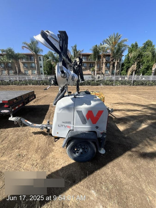 2019 Wacker Neuson LTV6L-MH Wacker Neuson LTV6L Mobile Light Tower w/Fuel Level Sensor Installed