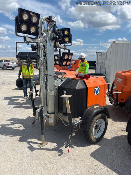 2025 Wanco WLTT-4MM4K Diesel, Mitsubishi L2E, 9.0HP @1800 rpm, Deep Sea Controller, Shore Power Plug, Auto Start, (4) 350W LED Floodlights, 4kW Generator, 60 Gal Fuel Tank, 2" Ball, T3