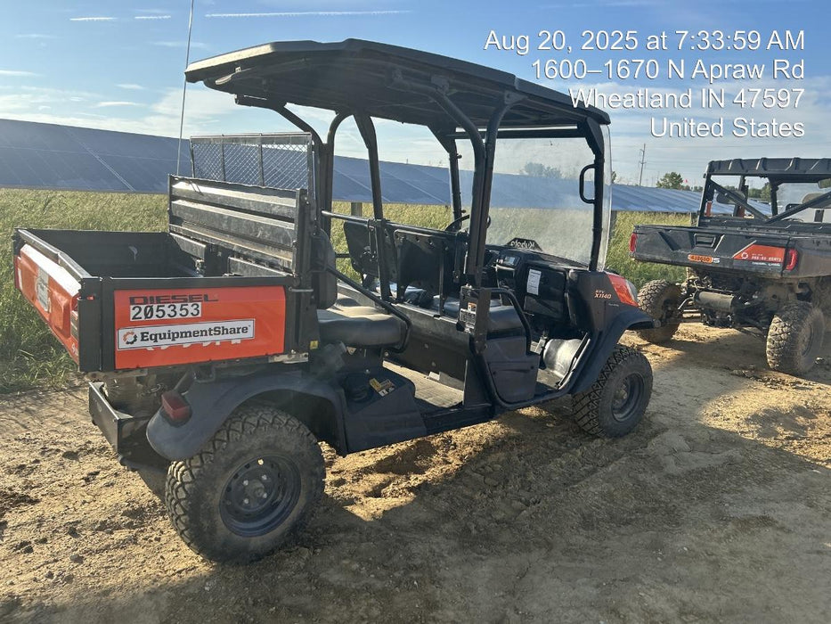 2022 Kubota RTV-X1140W-H Plastic Canopy, Windshield Acrylic Clear, LED Strobe Light, Wire Harness Kit, Back up Alarm