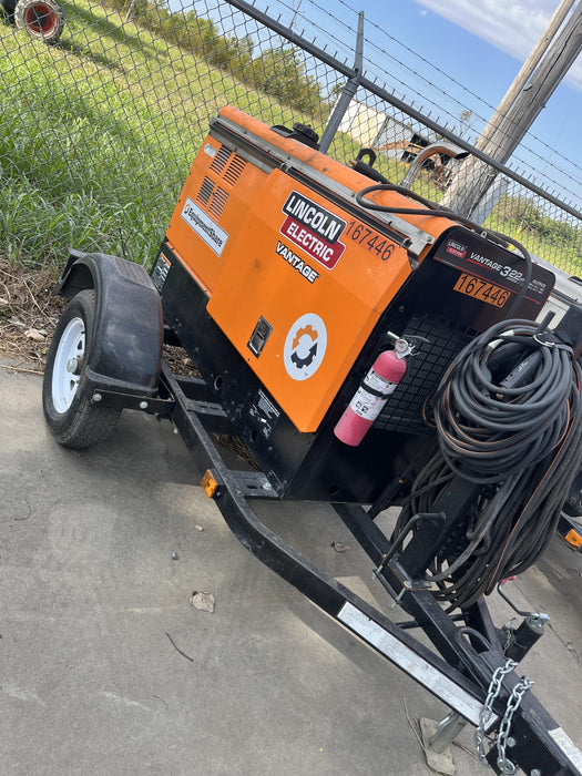 2021 Lincoln Electric Vantage 322 Vantage 322 Ready Pak 3 w/ Decals, ORANGE (includes trailer, cable rack, fender light kit) NO Telematics