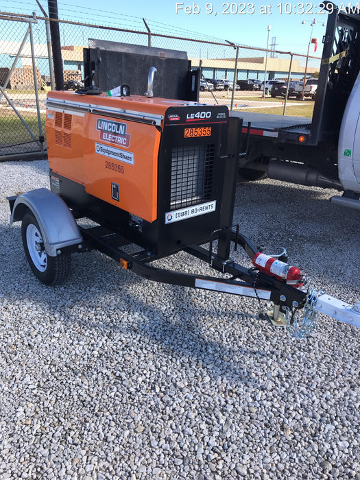 2022 Lincoln Electric LE400 Kubota V1505, Trlr, Cable Rack, Light Kit, ES Decals, T3