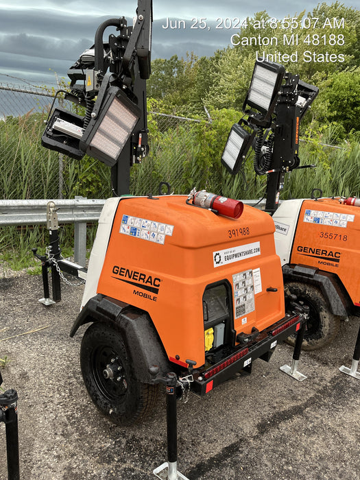 2024 Generac MLT2 Diesel, Flex Switch 120V Input, Powerzone Controller, 
(4) 320W LED Lights, 4kW Generator, 39.9 Gal Fuel Tank, 2" Ball, T3