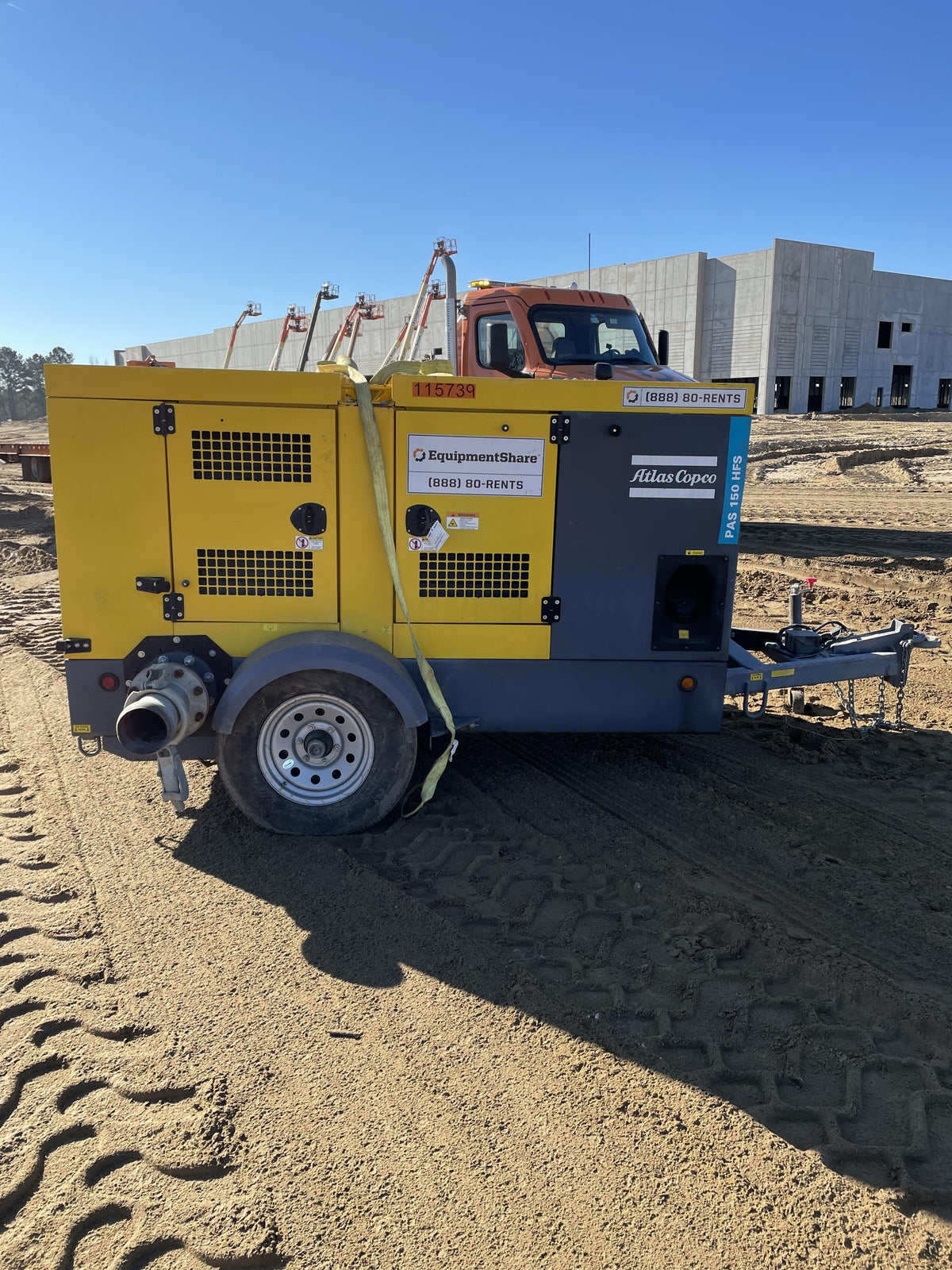 2020 ATLAS COPCO PAS 150 HF CS Enclosed