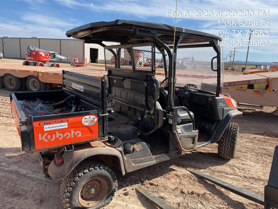 2022 Kubota RTV-X1140W-H Plastic Canopy, Windshield Acrylic Clear, LED Strobe Light, Wire Harness Kit, Back up Alarm
