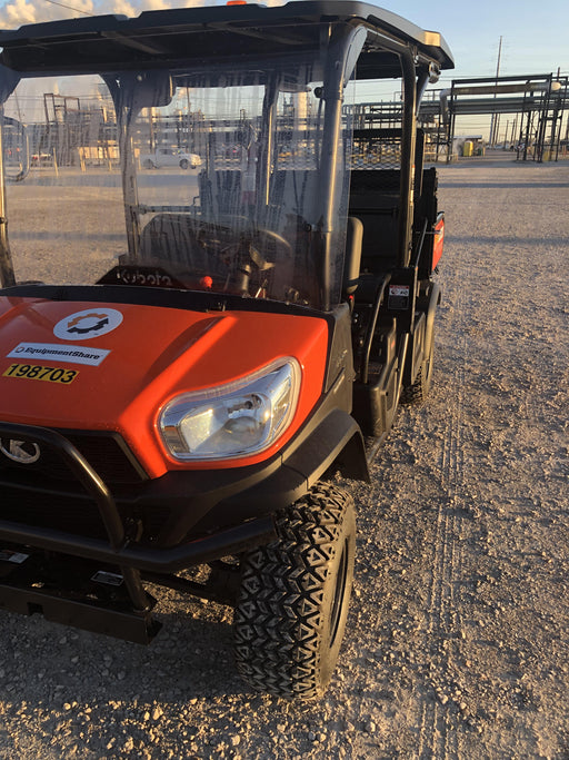 2022 Kubota RTV-X1140W-H Plastic Canopy, Windshield Acrylic Clear, LED Strobe Light, Wire Harness Kit, Back up Alarm
