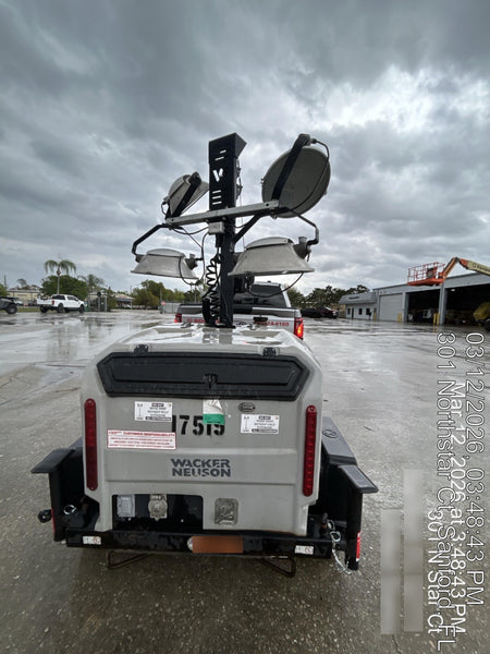 2018 Wacker Neuson LTV6K-MH Wacker Neuson LTV6K Mobile Light Tower w/Fuel Level Sensor Installed