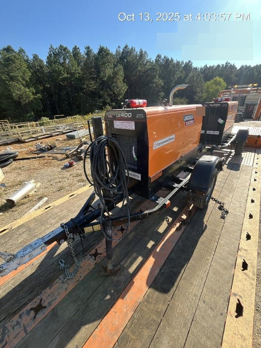 2023 Lincoln Electric LE400 Kubota V1505, Trlr, Cable Rack, Light Kit, ES Decals, T3