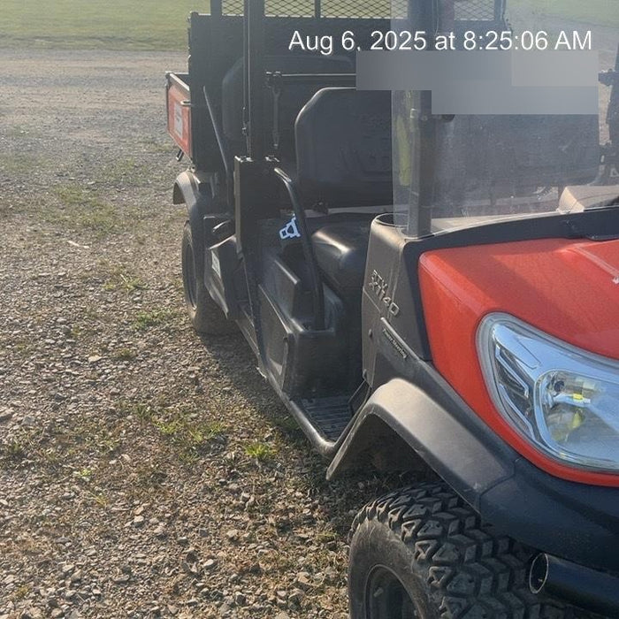 2022 Kubota RTV-X1140W-H Plastic Canopy, Windshield Acrylic Clear, LED Strobe Light, Wire Harness Kit, Back up Alarm