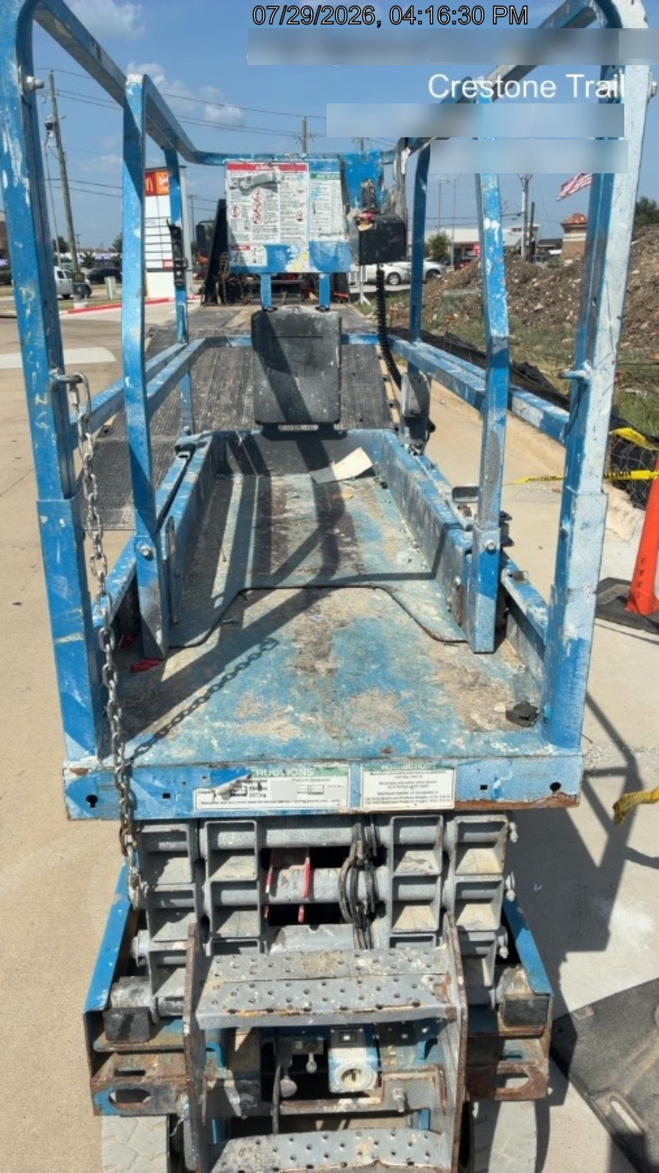 2019 Genie GS-1930 Fixed Rails with Chain Entry