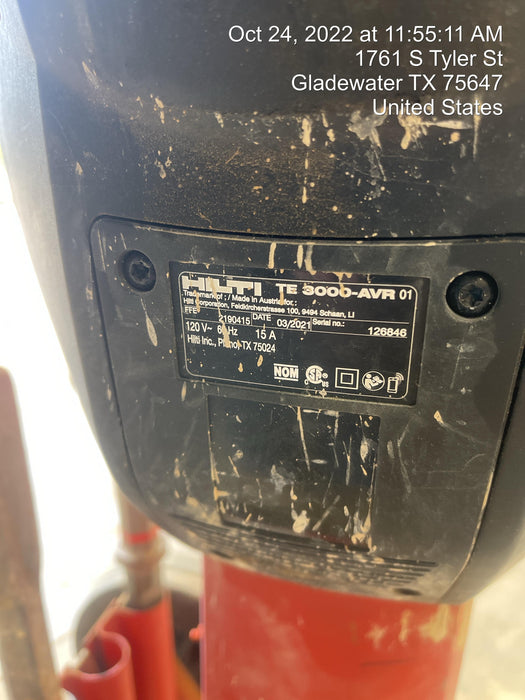 2021 HILTI TE 3000-AVR