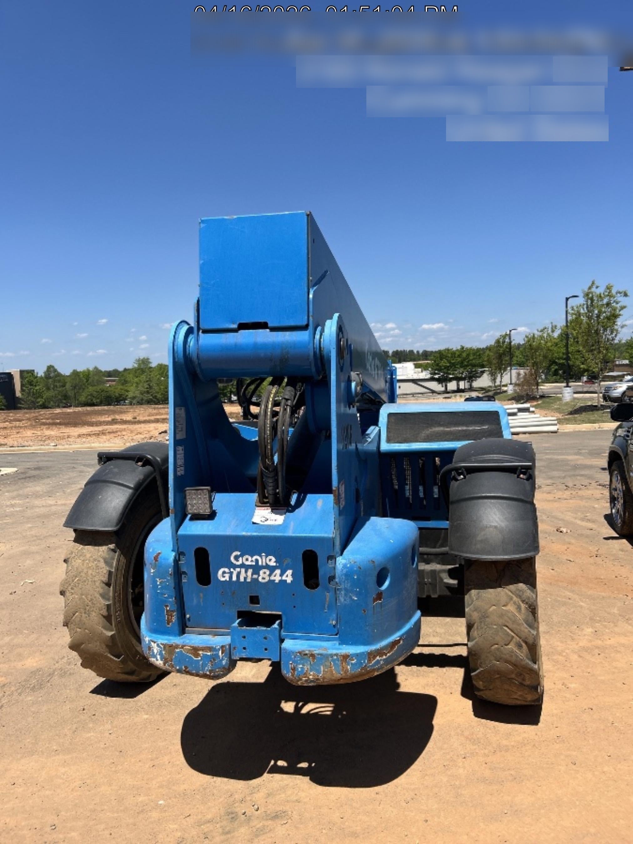 2018 Genie GTH-844 Genie GTH-844D w/Open ROPS, FF Tires, Work Light/Beacon, 60" Carriage and Forks