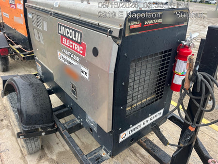 2020 Lincoln Electric Vantage 322 Welder Ready-Pak 3, w/ GPS & Decals (includes trailer, cable rack, fender light kit)