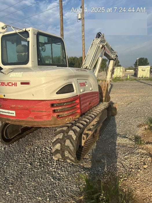 2019 Takeuchi TB290 Cab, AC, Rubber Tracks, Dozer Blade, Travel Alarm, Control Pattern Change Valve, Auxiliary Hydraulics w/18" Quick Coupler Bucket with teeth, 6.2 cu. ft. capacity/24" Quick Coupler Bucket with teeth, 8.6 cu. ft. capacity/36" Quick Coupler Bucket with teeth, 13.4 cu. ft. capacity, Quick Coupler, Hydraulic Thumb Installed