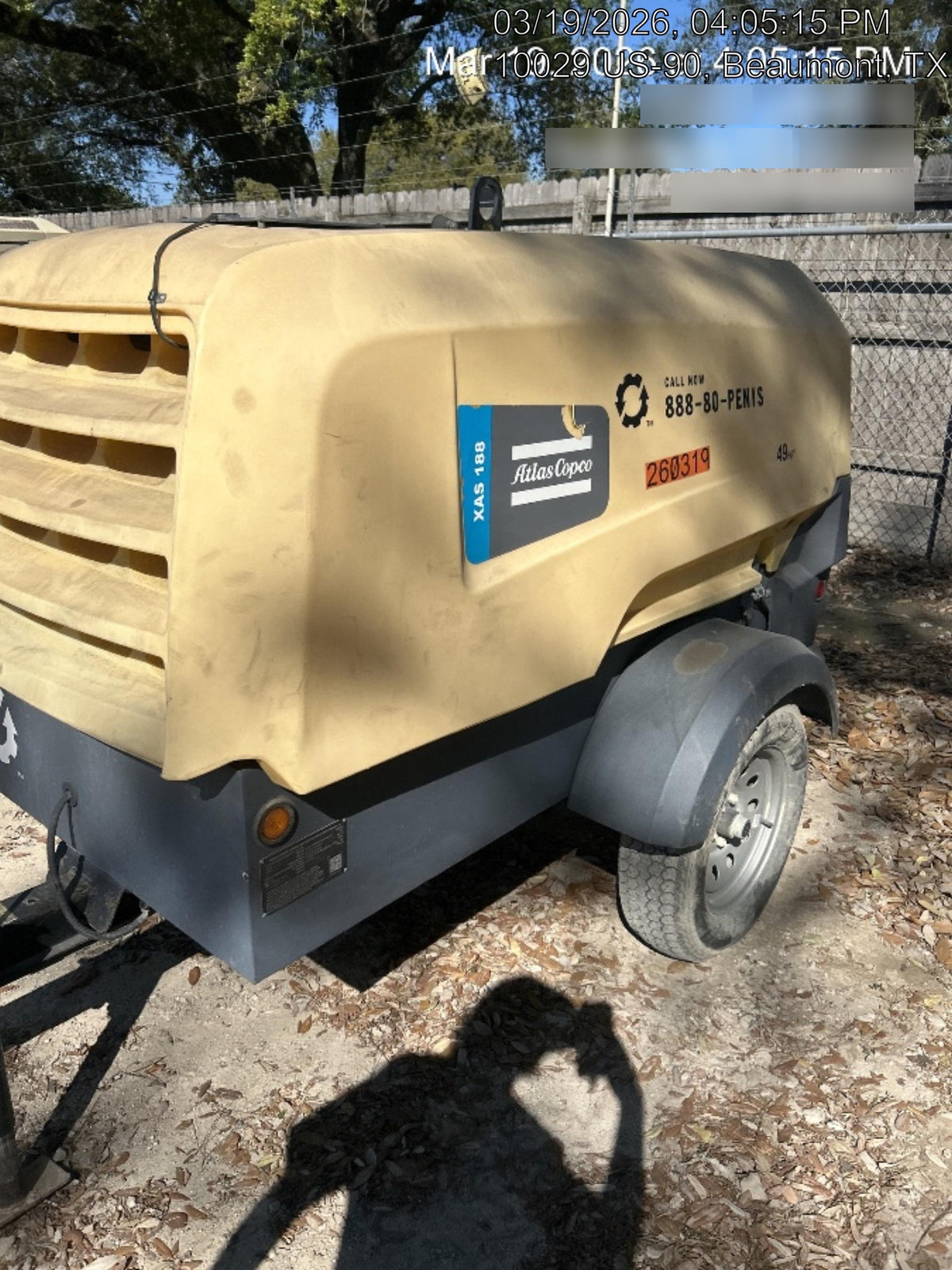 2022 ATLAS COPCO XAS188 CWK