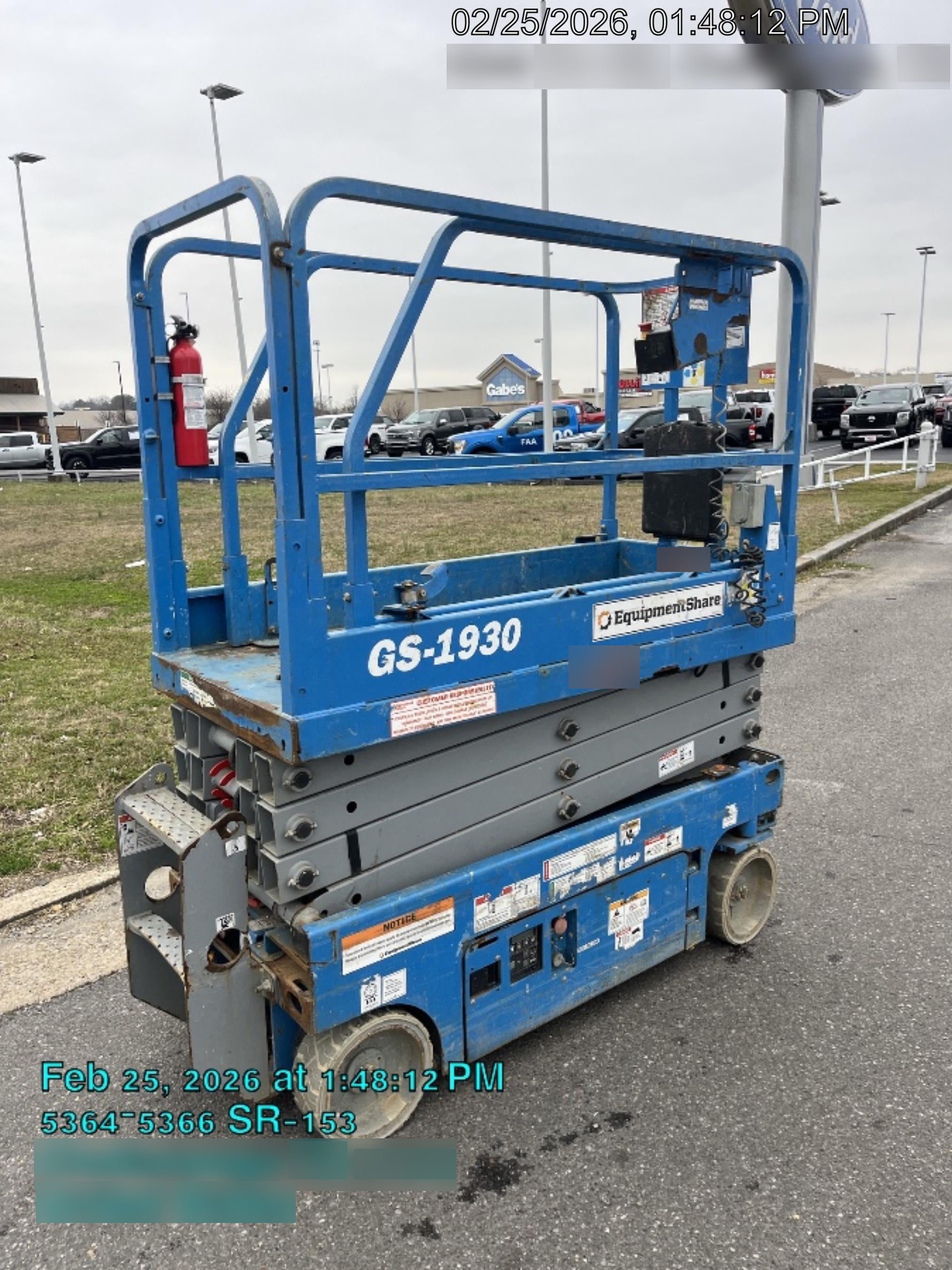 2019 Genie GS-1930 Fixed Rails with Chain Entry