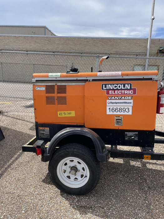 2021 Lincoln Electric Vantage 322 Vantage 322 Ready Pak 3 w/ Decals, ORANGE (includes trailer, cable rack, fender light kit) NO Telematics
