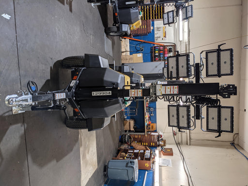 2021 Allmand NLV3GR (4) LED Light Fixture 350W, 23' Vertical Mast, 3kW Prime, Towable, Deep Sea L401, Leveling Jacks, Yanmar T4F 5.8hp