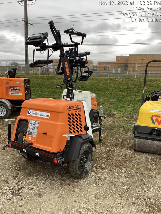 2023 Generac MLT2 Diesel, Flex Switch 120V Input, Powerzone Controller, 
(4) 320W LED Lights, 4kW Generator, 39.9 Gal Fuel Tank, 2" Ball, T3