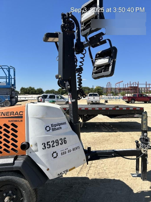 2023 Generac MLT2 Diesel, Flex Switch 120V Input, Powerzone Controller, (4) 320W LED Lights, 4kW Generator, 39.9 Gal Fuel Tank, 2" Ball, T3