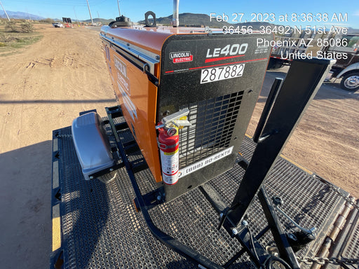 2023 Lincoln Electric LE400 Kubota V1505, Trlr, Cable Rack, Light Kit, ES Decals, T3