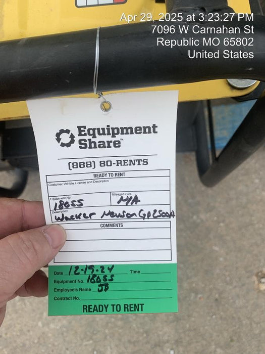 2018 WACKER NEUSON GP2500A