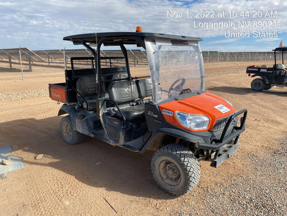 2022 Kubota RTV-X1140W-H Plastic Canopy, Windshield Acrylic Clear, LED Strobe Light, Wire Harness Kit, Back up Alarm